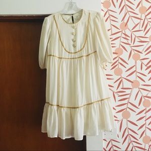 ❤️ Y2K Vintage Erin Fetherston for Target Cream Babydoll Dress Regencycore